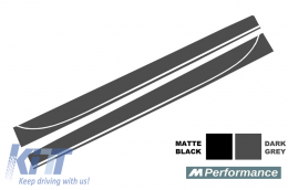 Oldalsó matrica fólia sötét szürke BMW F30 F31 3 Series (2011-Up) M-Performance Design-image-6020235