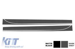 Oldalsó matrica fólia sötét szürke BMW F30 F31 3 Series (2011-Up) M-Performance Design-image-6020236