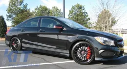 Oldalsó matrica fólia sötét szürke Mercedes Benz CLA W117 C117 X117 (2013-2016) A-osztály W176 (2012-up) 45 AMG Design Edition 1-image-6020631