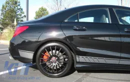 Oldalsó matrica fólia sötét szürke Mercedes Benz CLA W117 C117 X117 (2013-2016) A-osztály W176 (2012-up) 45 AMG Design Edition 1-image-6020632