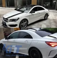 Oldalsó, motorháztető és csomagtartó matrica szett, fekete, MERCEDES C205 Coupe A205 Cabriolet (2014-2016), A45 Design Edition 1-image-6063441