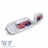 Oldalsó sárvédő irányjelző Mini Cooper F56 13+ Union Jack zászló kék LED fehér 2 db-image-6293254