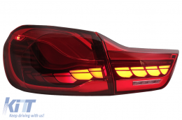 OLED Feux arrières pour BMW 4 F32 F33 F36 M4 F82 F83 13-19 rouge Dynamique Tournant Léger-image-6086304