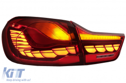 OLED Feux arrières pour BMW 4 F32 F33 F36 M4 F82 F83 13-19 rouge Dynamique Tournant Léger-image-6086310