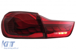 OLED Feux arrières pour BMW 4 F32 F33 F36 M4 F82 F83 13-19 rouge Dynamique Tournant Léger-image-6086312