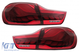 OLED Feux arrières pour BMW 4 F32 F33 F36 M4 F82 F83 13-19 rouge Dynamique Tournant Léger-image-6086317