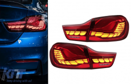 OLED Feux arrières pour BMW 4 F32 F33 F36 M4 F82 F83 13-19 rouge Dynamique Tournant Léger-image-6087814