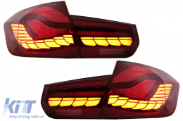 image-78-
OLED hátsó lámpa M4-re való átalakításra BMW 3 F30 LCI előtti & LCI (2011-2019) modellekhez, F35 F80 piros/átlátszó, dinamikus irányjelző