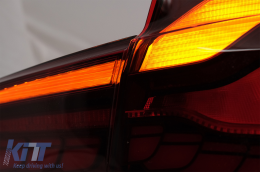 
OLED hátsó lámpa M4-re való átalakításra BMW 3 F30 LCI előtti & LCI (2011-2019) modellekhez, F35 F80 piros/átlátszó, dinamikus irányjelző-image-6084404