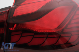 
OLED hátsó lámpa M4-re való átalakításra BMW 3 F30 LCI előtti & LCI (2011-2019) modellekhez, F35 F80 piros/átlátszó, dinamikus irányjelző-image-6084413