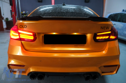 
OLED hátsó lámpa M4-re való átalakításra BMW 3 F30 LCI előtti & LCI (2011-2019) modellekhez, F35 F80 piros/átlátszó, dinamikus irányjelző-image-6084665