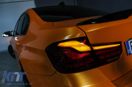 
OLED hátsó lámpa M4-re való átalakításra BMW 3 F30 LCI előtti & LCI (2011-2019) modellekhez, F35 F80 piros/átlátszó, dinamikus irányjelző-image-6084668