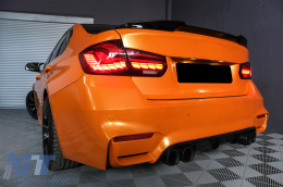 
OLED hátsó lámpa M4-re való átalakításra BMW 3 F30 LCI előtti & LCI (2011-2019) modellekhez, F35 F80 piros/átlátszó, dinamikus irányjelző-image-6084672