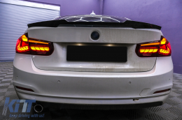 
OLED hátsó lámpa M4-re való átalakításra BMW 3 F30 LCI előtti & LCI (2011-2019) modellekhez, F35 F80 piros/átlátszó, dinamikus irányjelző-image-6089131