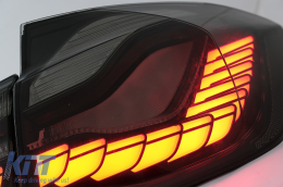 
OLED hátsó lámpa M4-re való átalakításra BMW 3 F30 LCI előtti & LCI (2011-2019) modellekhez, F35 F80 piros/füst, dinamikus irányjelző-image-6082788