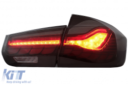 
OLED hátsó lámpa M4-re való átalakításra BMW 3 F30 LCI előtti & LCI (2011-2019) modellekhez, F35 F80 piros/füst, dinamikus irányjelző-image-6082789
