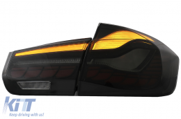 
OLED hátsó lámpa M4-re való átalakításra BMW 3 F30 LCI előtti & LCI (2011-2019) modellekhez, F35 F80 piros/füst, dinamikus irányjelző-image-6082791