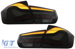 
OLED hátsó lámpa M4-re való átalakításra BMW 3 F30 LCI előtti & LCI (2011-2019) modellekhez, F35 F80 piros/füst, dinamikus irányjelző-image-6082792