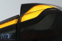 
OLED hátsó lámpa M4-re való átalakításra BMW 3 F30 LCI előtti & LCI (2011-2019) modellekhez, F35 F80 piros/füst, dinamikus irányjelző-image-6082794