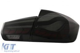 
OLED hátsó lámpa M4-re való átalakításra BMW 3 F30 LCI előtti & LCI (2011-2019) modellekhez, F35 F80 piros/füst, dinamikus irányjelző-image-6082799