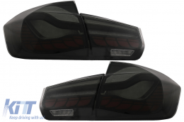 
OLED hátsó lámpa M4-re való átalakításra BMW 3 F30 LCI előtti & LCI (2011-2019) modellekhez, F35 F80 piros/füst, dinamikus irányjelző-image-6082800