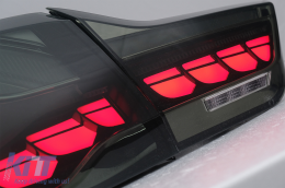 OLED hátsó lámpák BMW 4 F32 F33 F36 M4 F82 F83 (2013-03.2019) modellekhez, piros füst szín, dinamikus irányjelző-image-6088405
