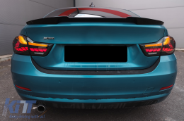 OLED hátsó lámpák BMW 4 F32 F33 F36 M4 F82 F83 (2013-03.2019) modellekhez, piros füst szín, dinamikus irányjelző-image-6090847