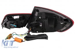 OLED hátsó lámpák BMW 5 F10 (2011-2017) Piros átlátszó dinamikus irányjelző -image-6096150