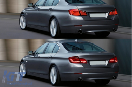OLED hátsó lámpák BMW 5 F10 (2011-2017) Piros átlátszó dinamikus irányjelző -image-6096967