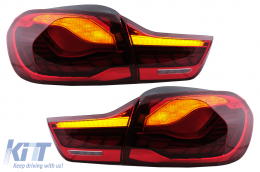 OLED Luces Pilotos para BMW F32 F33 F36 M4 F82 F83 13-03.19 Luz dinámica Rojo-image-6097437