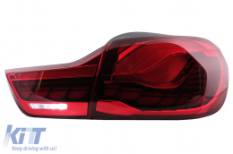 OLED Luces Pilotos para BMW F32 F33 F36 M4 F82 F83 13-03.19 Luz dinámica Rojo-image-6097444