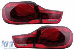 OLED Luces Pilotos para BMW F32 F33 F36 M4 F82 F83 13-03.19 Luz dinámica Rojo-image-6097447