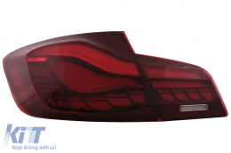 OLED Rücklichter Rückleuchten für BMW 5er F10 Rot Klar Dynamisches Blinker-image-6096148