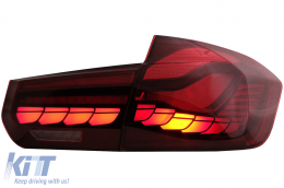OLED Taillights Conversion to M4 Design suitable for BMW 3 Series F30 Pre LCI & LCI (2011-2019) F35 F80 Red Clear with Dynamic Sequential Turning Light-image-6084397