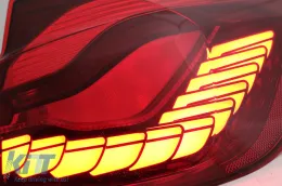 Преобразуване на OLED Задни светлини в M4 Дизайн , подходящи за BMW Серия 3 F30 Pre LCI & LCI (2011-2019) F35 F80 Червен Чисто с Динамичен последователни светлини за завиване-image-6084392