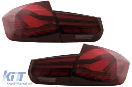 Преобразуване на OLED Задни светлини в M4 Дизайн , подходящи за BMW Серия 3 F30 Pre LCI & LCI (2011-2019) F35 F80 Червен Чисто с Динамичен последователни светлини за завиване-image-6084412