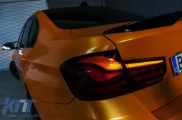 Преобразуване на OLED Задни светлини в M4 Дизайн , подходящи за BMW Серия 3 F30 Pre LCI & LCI (2011-2019) F35 F80 Червен Чисто с Динамичен последователни светлини за завиване-image-6084667