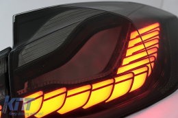 Преобразуване на OLED Задни светлини в M4 Дизайн , подходящи за BMW Серия 3 F30 Pre LCI & LCI (2011-2019) F35 F80 Червен дим с Динамичен последователни светлини за завиване-image-6082788