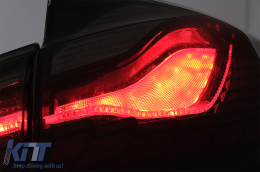 Преобразуване на OLED Задни светлини в M4 Дизайн , подходящи за BMW Серия 3 F30 Pre LCI & LCI (2011-2019) F35 F80 Червен дим с Динамичен последователни светлини за завиване-image-6082790