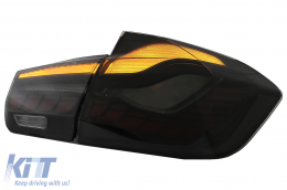 Преобразуване на OLED Задни светлини в M4 Дизайн , подходящи за BMW Серия 3 F30 Pre LCI & LCI (2011-2019) F35 F80 Червен дим с Динамичен последователни светлини за завиване-image-6082793