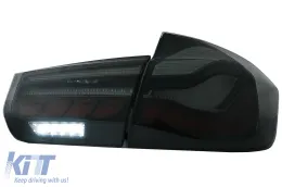 Преобразуване на OLED Задни светлини в M4 Дизайн , подходящи за BMW Серия 3 F30 Pre LCI & LCI (2011-2019) F35 F80 Червен дим с Динамичен последователни светлини за завиване-image-6082795