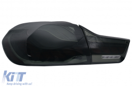 OLED Задни светлини подходящи за BMW Серия 4 F32 F33 F36 M4 F82 F83 (2013-03.2019) Червен дим с Динамичен последователни светлини за завиване-image-6088416