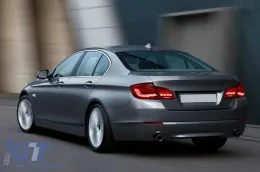 OLED Задни светлини , подходящи за BMW 5 Series F10 (2011-2017) Червени Чисто с Динамичен последователни светлини за завиване-image-6096966