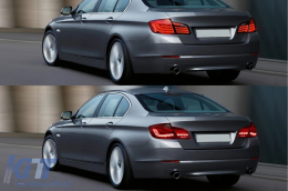 OLED Задни светлини , подходящи за BMW 5 Series F10 (2011-2017) Червени Чисто с Динамичен последователни светлини за завиване-image-6096967
