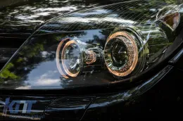 Opel Astra H (2004-2009) fényszóró angyalszemes 2 körgyűrűs fekete-image-6094027