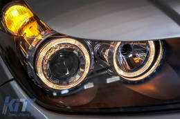 Фарове подходящи за Opel Astra H (03.2004-2009) Angel Eyes 2 Halo Джанти Черен-image-6085317