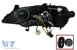 Фарове подходящи за Opel Vauxhall Astra G (09.1997-02.2004) Halo Джанти Лампи Черен-image-6083916