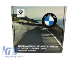 Original BMW self-centering wheel caps set of 4, suitable for wheel bolt diameters of 112mm or 120mm-image-6238872