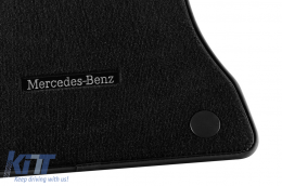 Original textile floor mats suitable for Mercedes-Benz E class W213, S213 2016-2022, set of 4 pieces, black-image-6250363