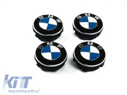 image-45-Originale BMW selbstzentrierende Radkappen Set von 4, geeignet für Radbolzendurchmesser von 112mm oder 120mm